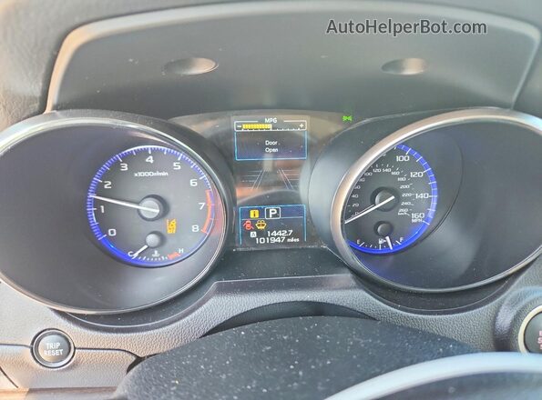 4S3BNEN66H3061223 2017 SUBARU LEGACY White Instrument cluster view