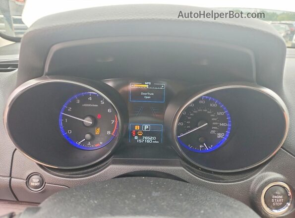 4S3BNEN67G3062377 2016 SUBARU LEGACY Белый Вид щитка приборов