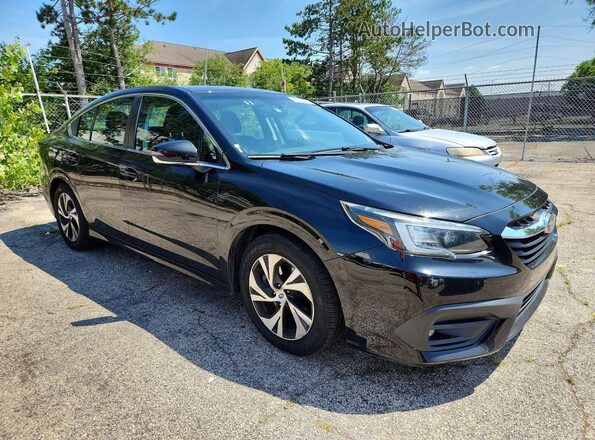 4S3BWAD63M3004219 2021 SUBARU LEGACY Черный Передняя правая четверть