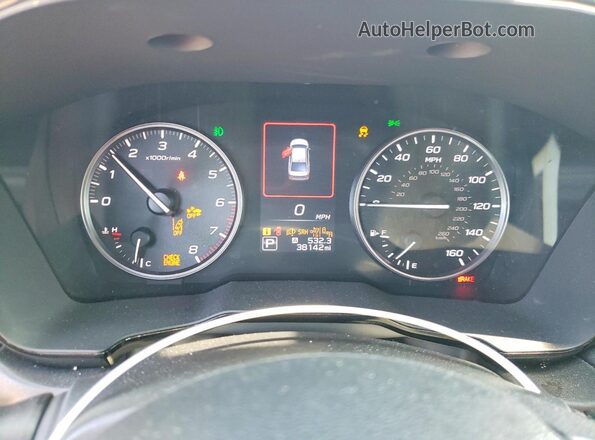4S3BWAF60R3025775 2024 SUBARU LEGACY Gray Instrument cluster view