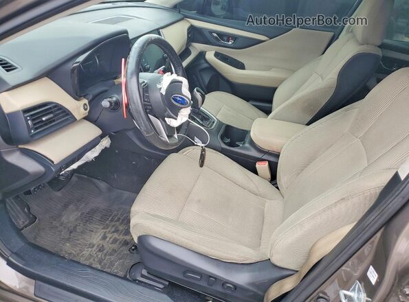 4S3BWAF63N3018331 2022 SUBARU LEGACY Gray Widok wnętrza z przodu