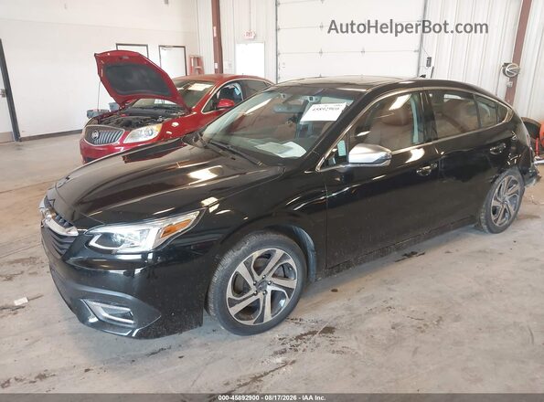 4S3BWGP66M3011583 2021 SUBARU LEGACY Black Առջևի ձախ երեք քառորդ տեսարան