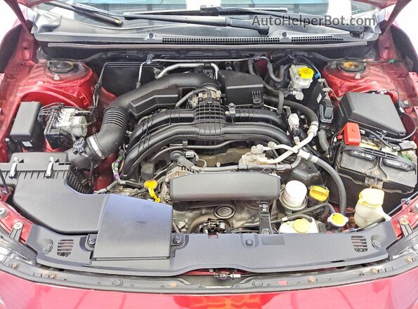 4S3GKAA60H3601937 2017 SUBARU IMPREZA Red Vista interior trasera