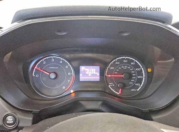 4S3GKAA60H3601937 2017 SUBARU IMPREZA Red Vista del cuadro de instrumentos