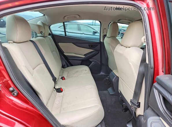 4S3GKAA60H3624277 2017 SUBARU IMPREZA Красный Вид задних сидений