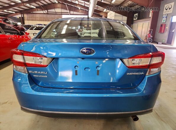 4S3GKAA60K3611939 2019 SUBARU IMPREZ Blue Rear view