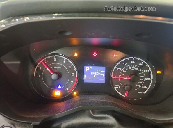 4S3GKAA60K3611939 2019 SUBARU IMPREZ Blue Instrument cluster view