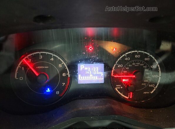 4S3GKAA60K3628904 2019 SUBARU IMPREZA Gray Widok zestawu wskaźników
