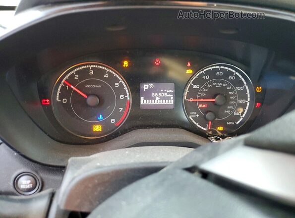 4S3GKAA63J3620892 2018 SUBARU IMPREZA Gray ხელსაწყოთა პანელის ხედი