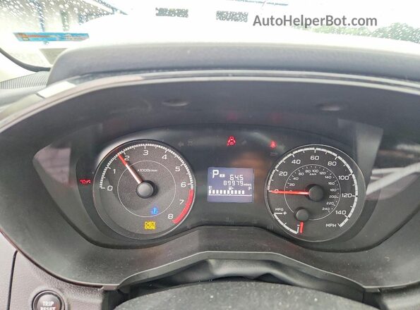 4S3GKAA64J3606015 2018 SUBARU IMPREZA White Widok zestawu wskaźników