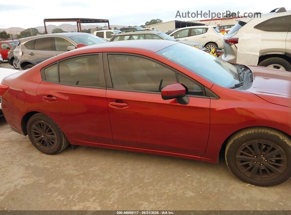 4S3GKAB60J3620251 2018 SUBARU IMPREZA Burgundy Rear interior view