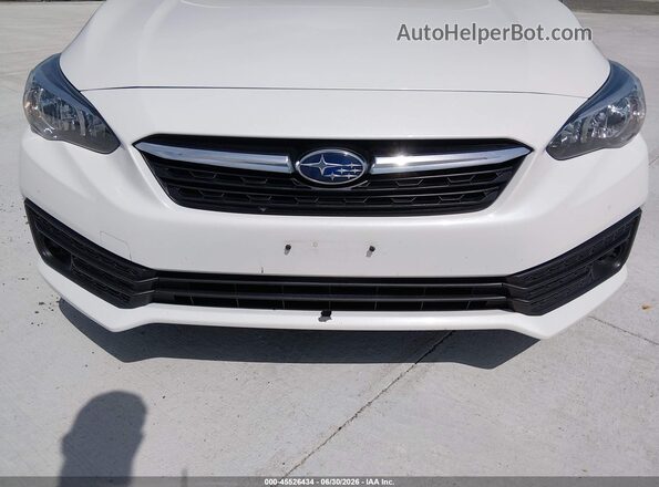 4S3GKAB60P3601062 2023 SUBARU IMPREZA White Front view