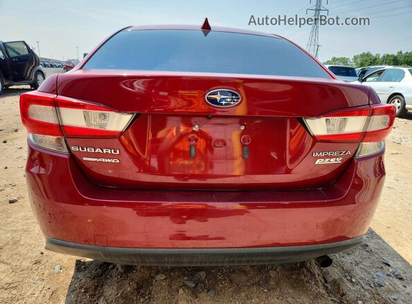 4S3GKAB64H3605102 2017 SUBARU IMPREZA Red Հետևի տեսք