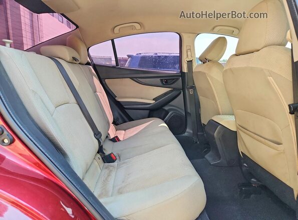 4S3GKAB64H3605102 2017 SUBARU IMPREZA Red Հետևի նստատեղերի տեսք