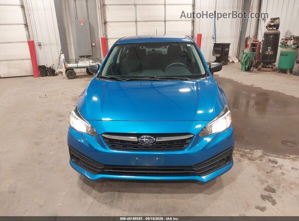 4S3GKAB65P3600957 2023 SUBARU IMPREZA Blue Instrument cluster view