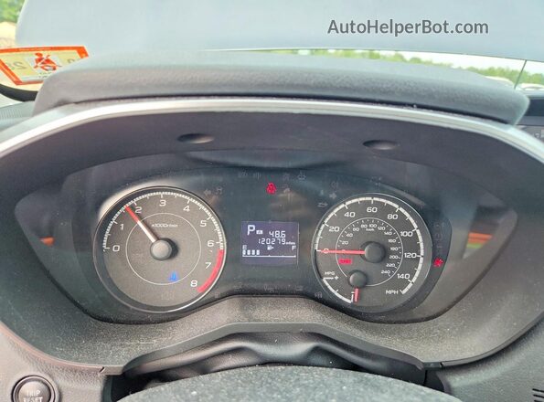 4S3GKAB66H3604985 2017 SUBARU IMPREZA Gray Instrument cluster view