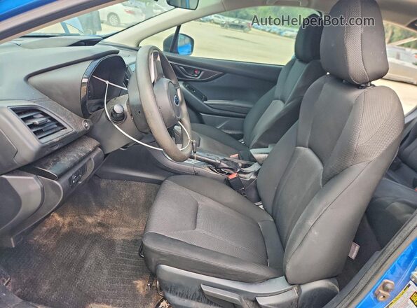 4S3GKAB67L3612652 2020 SUBARU IMPREZA Blue Vista interior delantera