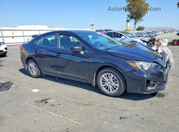 4S3GKAB68J3600880 2018 SUBARU IMPREZA Black Przód prawy