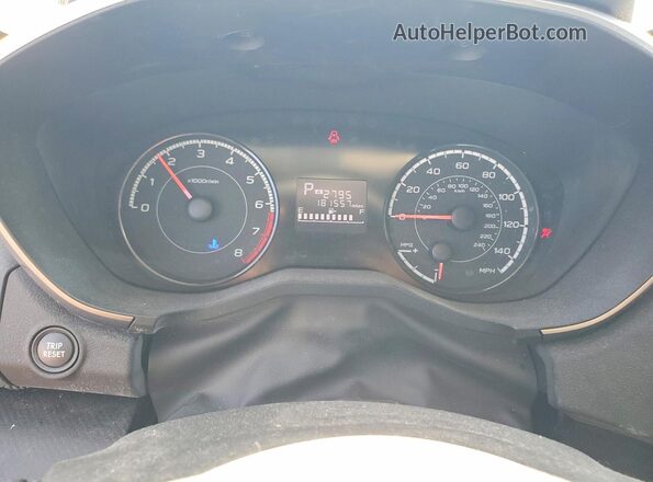 4S3GKAB68J3600880 2018 SUBARU IMPREZA Black Widok zestawu wskaźników