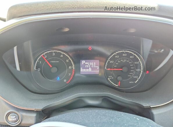 4S3GKAB68J3602015 2018 SUBARU IMPREZA Silver Սարքավորումների վահանակի տեսք