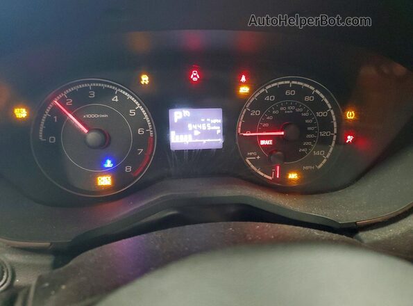 4S3GKAB69H3603510 2017 SUBARU IMPREZA Black Вид щитка приладів