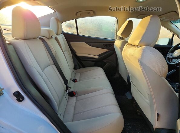 4S3GKAB69L3607887 2020 SUBARU IMPREZA White Հետևի նստատեղերի տեսք