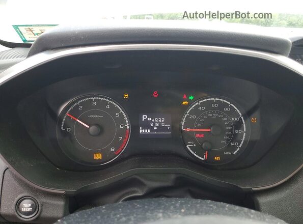 4S3GKAB6XH3624690 2017 SUBARU IMPREZA Белый Вид щитка приборов
