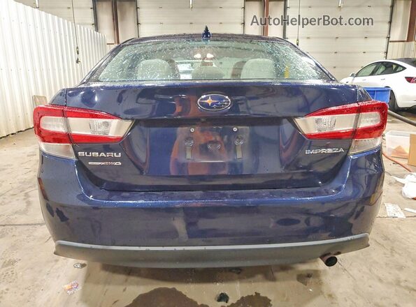 4S3GKAC64K3612413 2019 SUBARU IMPREZA Blue Հետևի տեսք