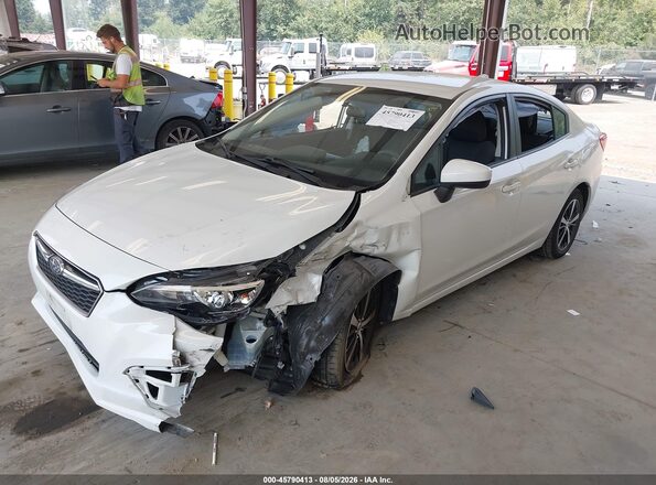 4S3GKAC69K3612410 2019 SUBARU IMPREZA White Vista tres cuartos delantera izquierda