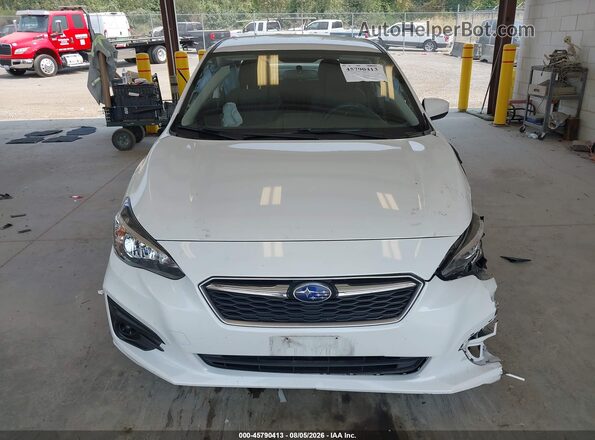 4S3GKAC69K3612410 2019 SUBARU IMPREZA White Vista del cuadro de instrumentos