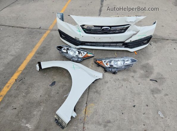 4S3GKAD63L3611737 2020 SUBARU IMPREZA White Vista del compartimento del motor