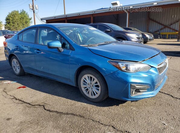 4S3GKAD64J3622842 2018 SUBARU IMPREZA Blue Передня права чверть