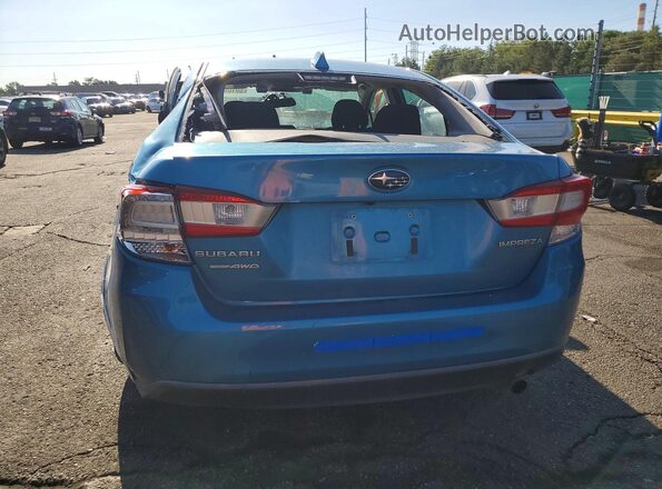 4S3GKAD64J3622842 2018 SUBARU IMPREZA Blue Вид ззаду
