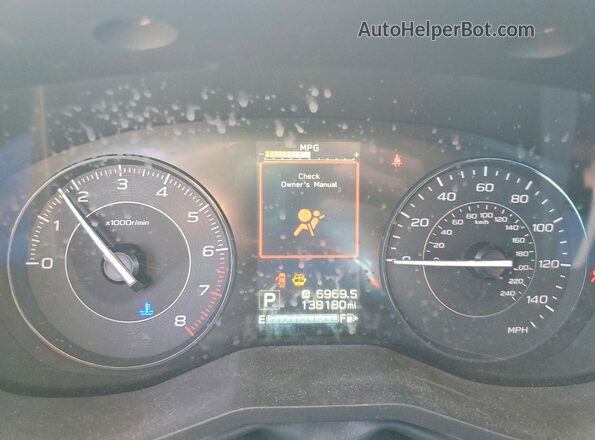 4S3GKAD64J3622842 2018 SUBARU IMPREZA Blue Вид щитка приладів