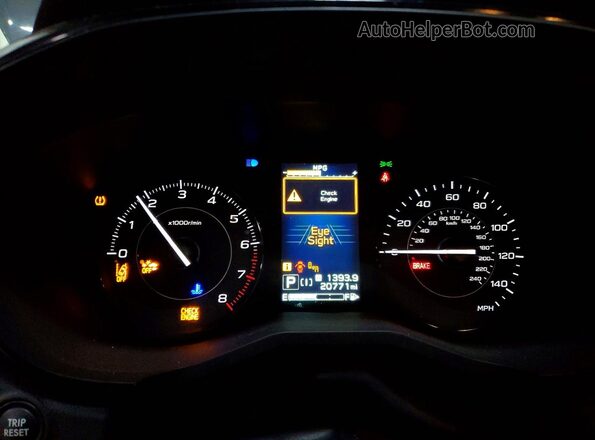 4S3GKAD64M3604569 2021 SUBARU IMPREZA Угольный Вид щитка приборов