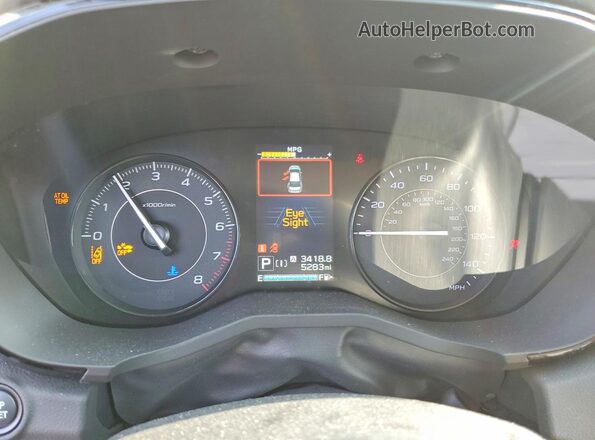 4S3GKAD64P3602809 2023 SUBARU IMPREZA Белый Вид щитка приборов