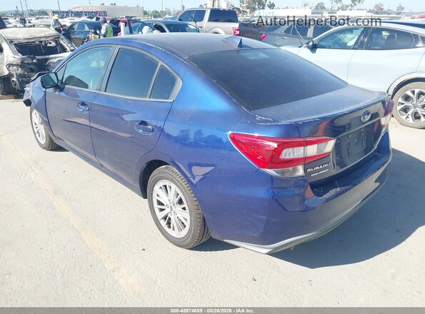 4S3GKAD66J3604973 2018 SUBARU IMPREZA Blue Trasero izquierdo