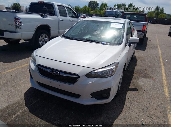 4S3GKAD69H3626315 2017 SUBARU IMPREZA White Widok zestawu wskaźników