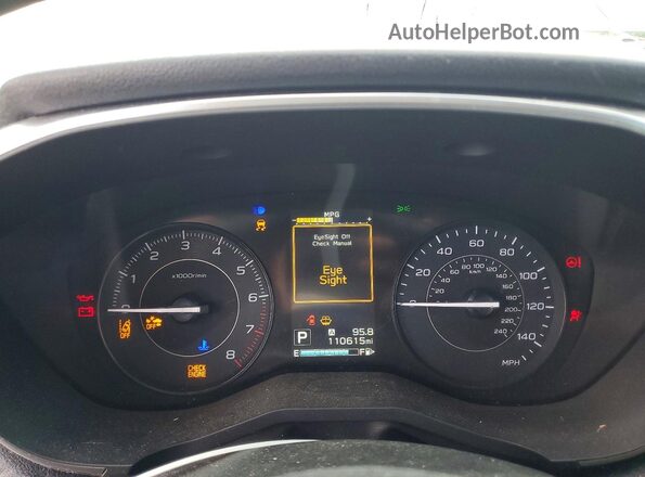 4S3GKAD6XJ3618682 2018 SUBARU IMPREZA Silver Vista del cuadro de instrumentos