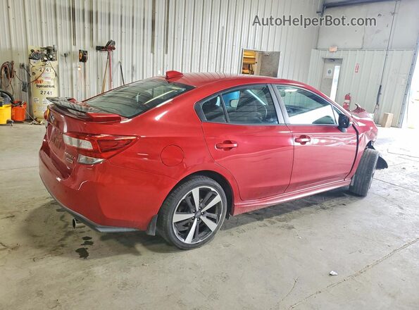 4S3GKAJ68K3616077 2019 SUBARU IMPREZA Red Задня права чверть