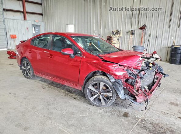 4S3GKAJ68K3616077 2019 SUBARU IMPREZA Red Передня права чверть