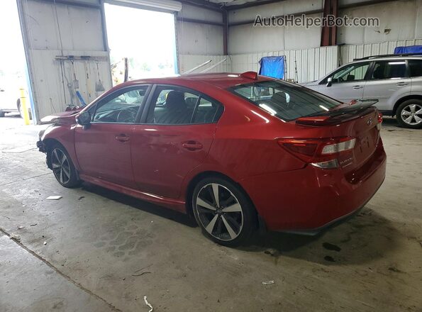 4S3GKAJ68K3616077 2019 SUBARU IMPREZA Red Задня ліва чверть