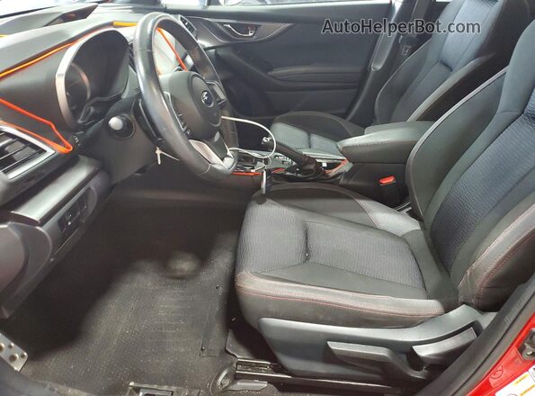 4S3GKAJ68K3616077 2019 SUBARU IMPREZA Red Вид салону спереду