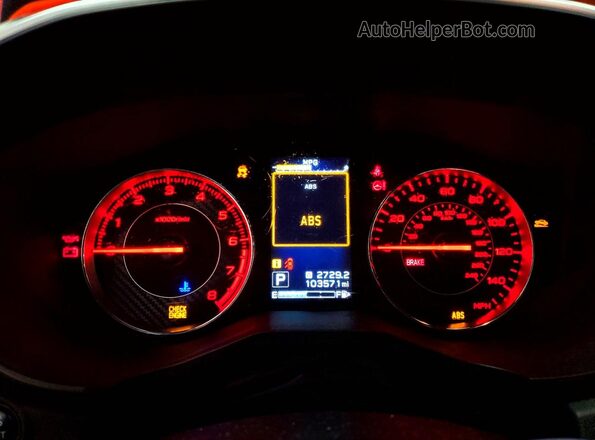 4S3GKAJ68K3616077 2019 SUBARU IMPREZA Red Вид щитка приладів