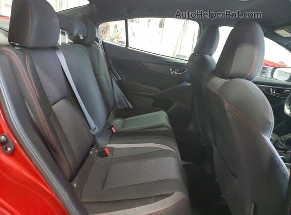 4S3GKAJ68K3616077 2019 SUBARU IMPREZA Red Вид задніх сидінь