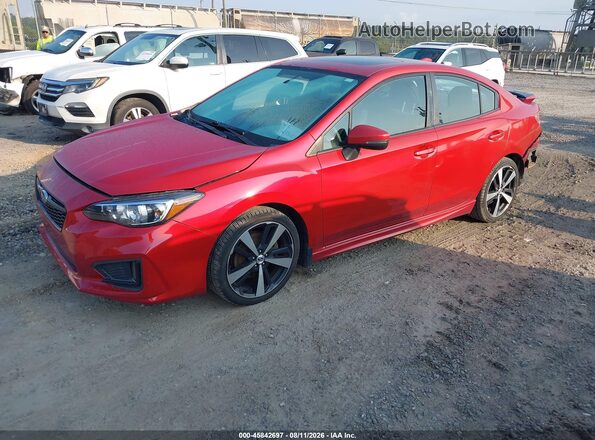 4S3GKAL68J3602336 2018 SUBARU IMPREZA Красный Передняя левая четверть