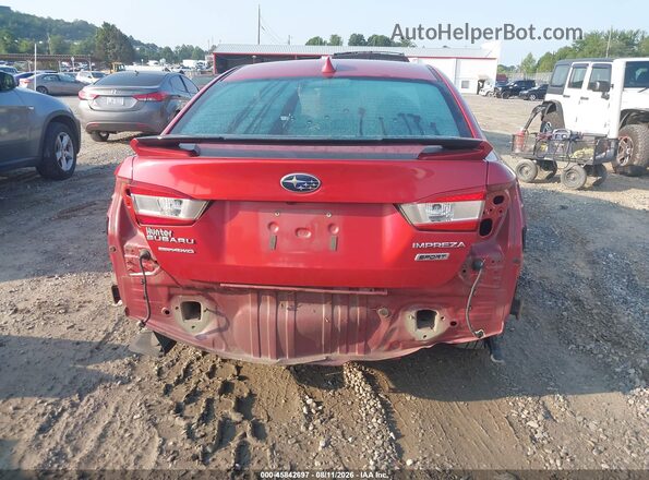 4S3GKAL68J3602336 2018 SUBARU IMPREZA Красный Вид спереди