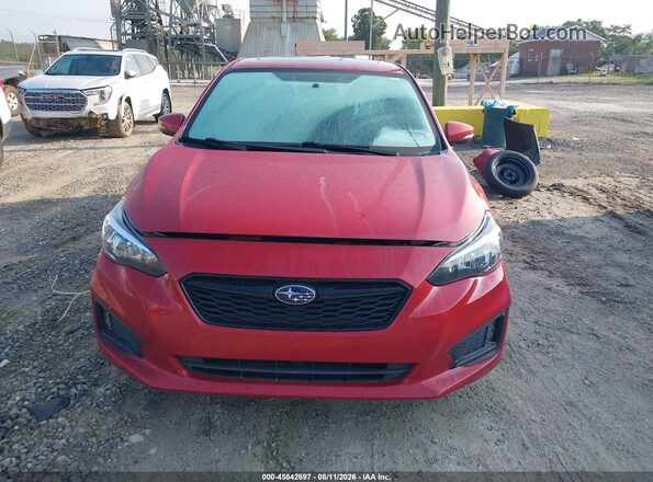 4S3GKAL68J3602336 2018 SUBARU IMPREZA Красный Вид задней части салона