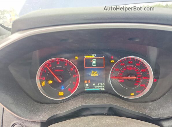 4S3GKAM61J3605318 2018 SUBARU IMPREZA Blue Սարքավորումների վահանակի տեսք