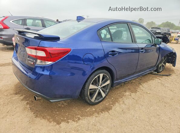 4S3GKAM61J3605318 2018 SUBARU IMPREZA Blue Հետևի աջ